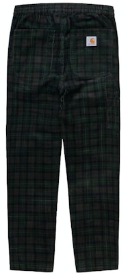 Seluar Hijau Lurus Carhartt WIP Logo Plaid Kasual Lelaki I029443-0I8-02 Lookbook Seluar Hijau Lurus Carhartt WIP Logo Plaid Kasual Lelaki I029443-0I8-02