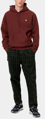 Seluar Hijau Lurus Carhartt WIP Logo Plaid Kasual Lelaki I029443-0I8-02 Shop Seluar Hijau Lurus Carhartt WIP Logo Plaid Kasual Lelaki I029443-0I8-02