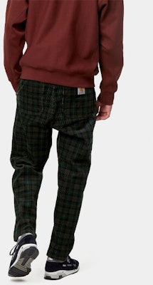 Seluar Hijau Lurus Carhartt WIP Logo Plaid Kasual Lelaki I029443-0I8-02 Details for Seluar Hijau Lurus Carhartt WIP Logo Plaid Kasual Lelaki I029443-0I8-02