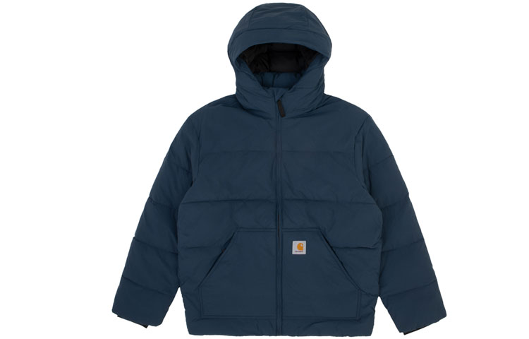 Carhartt WIP Logo Pocket Hooded Jacket - Deep Blue CHXJKI028142F-NYX