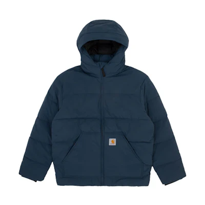 Carhartt WIP Logo Pocket Hooded Jacket - Deep Blue CHXJKI028142F-NYX