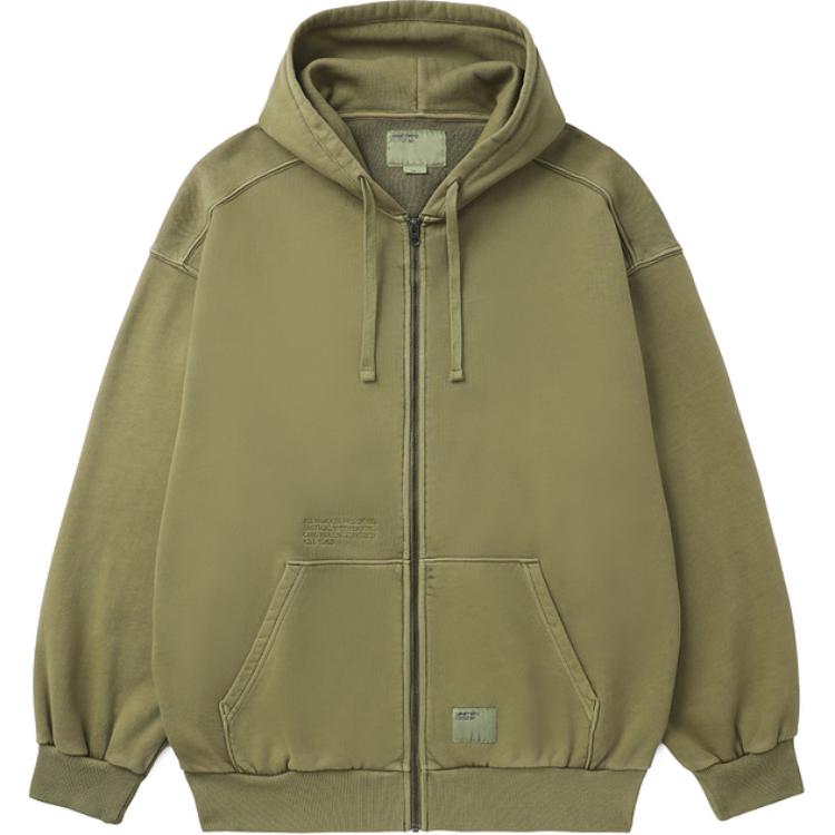 Carhartt WIP Logo Pocket Washed Green Hoodie Unisex CHXJKF23A014L-GRD