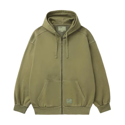 Carhartt WIP Logo Pocket Washed Green Hoodie Unisex CHXJKF23A014L-GRD