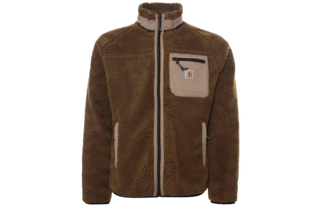 Carhartt WIP Logo Print Colorblock Jacket Brown I030583-0GJ-XX