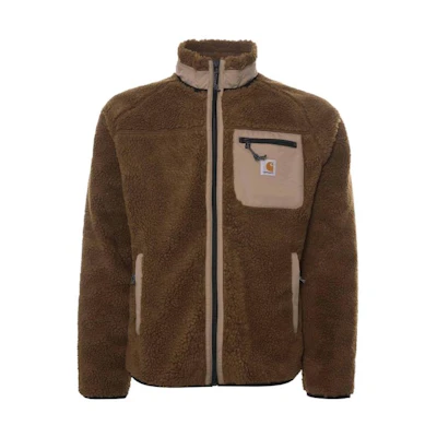 Carhartt WIP Logo Print Colorblock Jacket Brown I030583-0GJ-XX