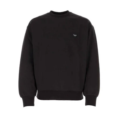 Carhartt WIP Logo Print Crewneck Sweatshirt Black () I032167-89-XX