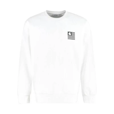 Carhartt WIP Logo Print Crewneck Sweatshirt White () I028984030290
