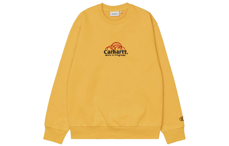 Carhartt WIP Logo Print Crewneck Sweatshirt Yellow () I029951-0NO-XX