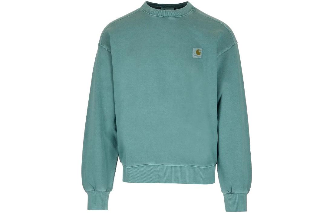 Carhartt WIP Logo Print Loose Fit Crewneck Sweatshirt Green () I029957-1D7-GD
