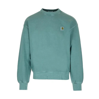 Carhartt WIP Logo Print Loose Fit Crewneck Sweatshirt Green () I029957-1D7-GD