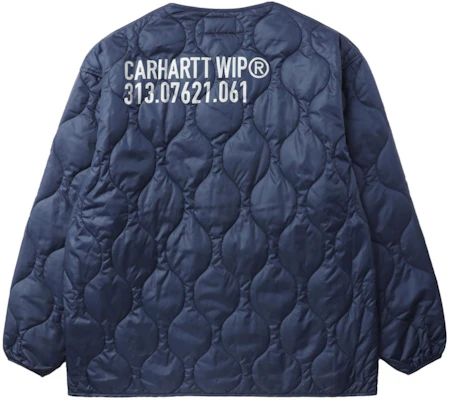 Carhartt WIP Jaket Militari Kasual Logo Biru Unisex Terbaru. CHXJKF23A056LBLX Order Carhartt WIP Jaket Militari Kasual Logo Biru Unisex Terbaru. CHXJKF23A056LBLX