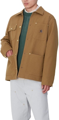 Carhartt WIP Jaket Kemeja Coklat Lengan Panjang Pria dengan Logo. I033717-HZ-XX Shop Carhartt WIP Jaket Kemeja Coklat Lengan Panjang Pria dengan Logo. I033717-HZ-XX