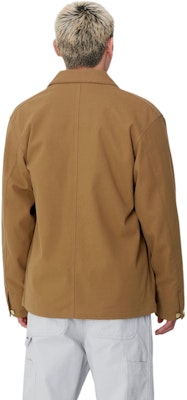 Carhartt WIP Jaket Kemeja Coklat Lengan Panjang Pria dengan Logo. I033717-HZ-XX Details for Carhartt WIP Jaket Kemeja Coklat Lengan Panjang Pria dengan Logo. I033717-HZ-XX