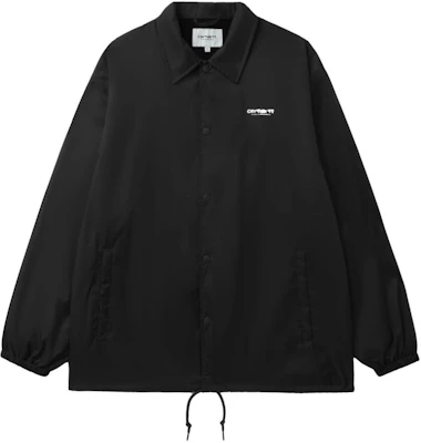 Carhartt WIP 徽標印花教練外套 男女款 黑色 CHXJKA241003MBKX Lookbook Carhartt WIP 徽標印花教練外套 男女款 黑色 CHXJKA241003MBKX