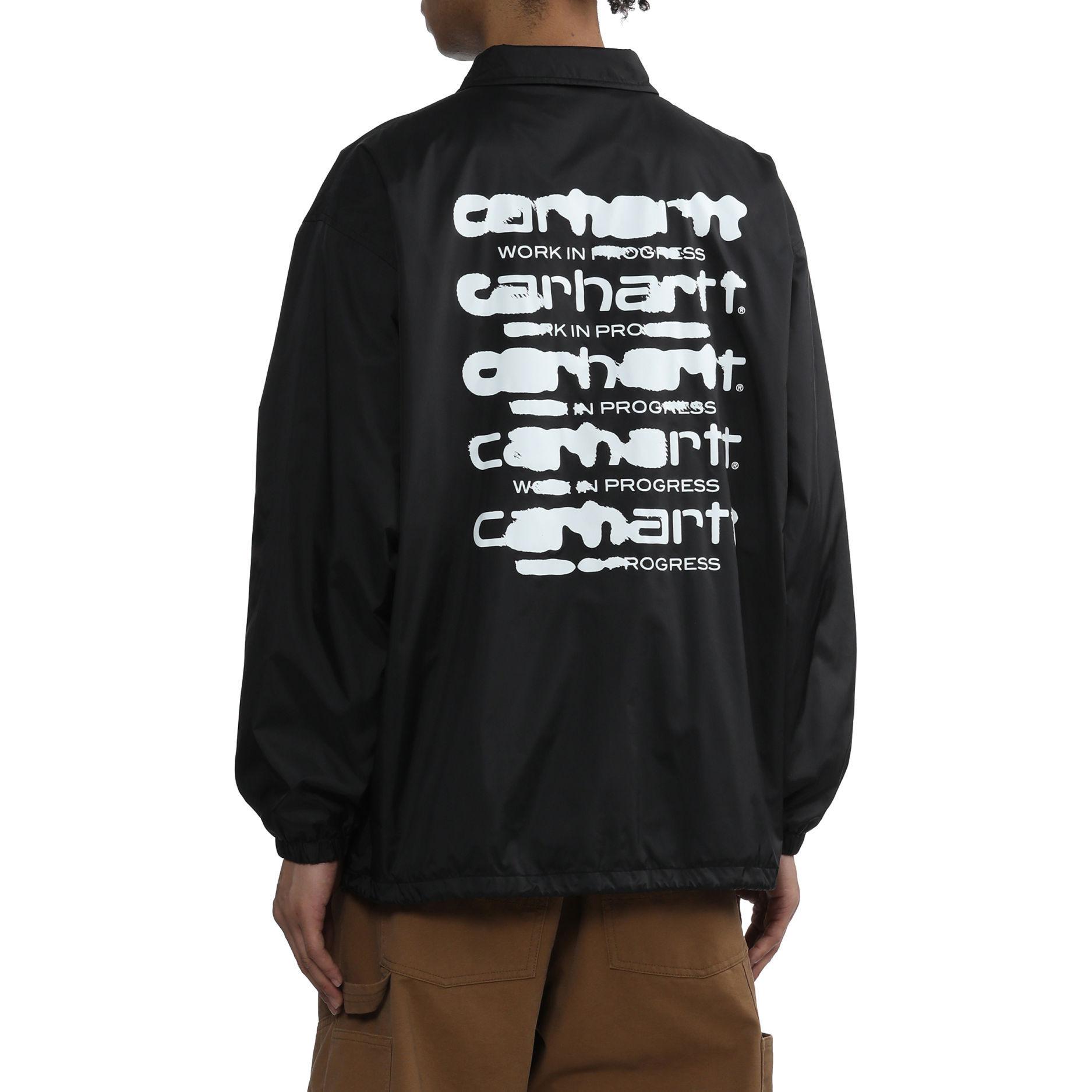 Purchase Carhartt WIP 徽標印花教練外套 男女款 黑色 CHXJKA241003MBKX