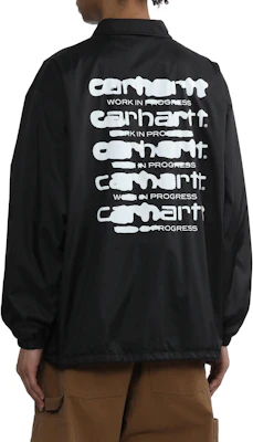Carhartt WIP 徽標印花教練外套 男女款 黑色 CHXJKA241003MBKX Purchase Carhartt WIP 徽標印花教練外套 男女款 黑色 CHXJKA241003MBKX