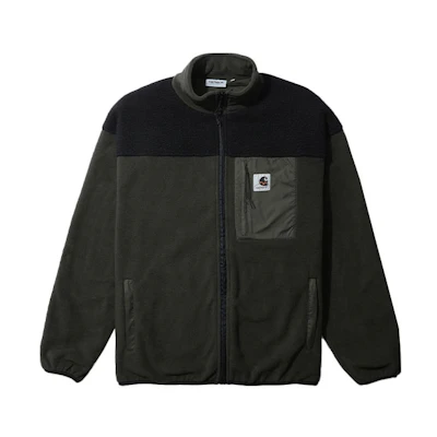 Carhartt WIP Logo Printed Green Stand Collar Unisex Jacket. CHXJKA212050-HGRD