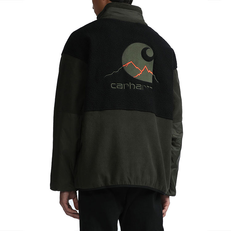 Purchase Carhartt WIP Logo Printed Green Stand Collar Unisex Jacket. CHXJKA212050-HGRD
