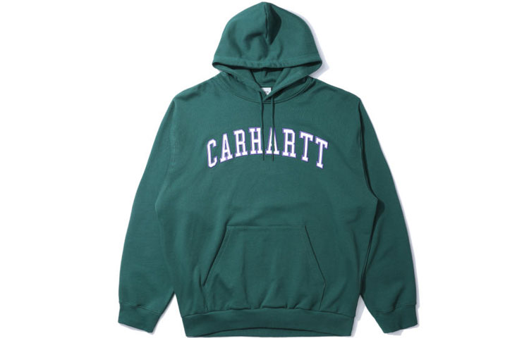 Carhartt WIP Logo Printed Hoodie Green () CHXSWA221033IGRD
