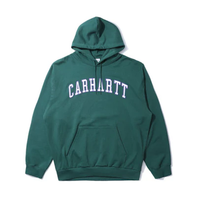Carhartt WIP Logo Printed Hoodie Green () CHXSWA221033IGRD