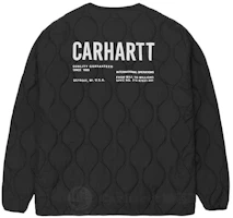 Carhartt WIP Logo Quilted Zip Jacket Black () CHXJKA212004H-BKX Carhartt WIP Logo Quilted Zip Jacket Black () CHXJKA212004H-BKX