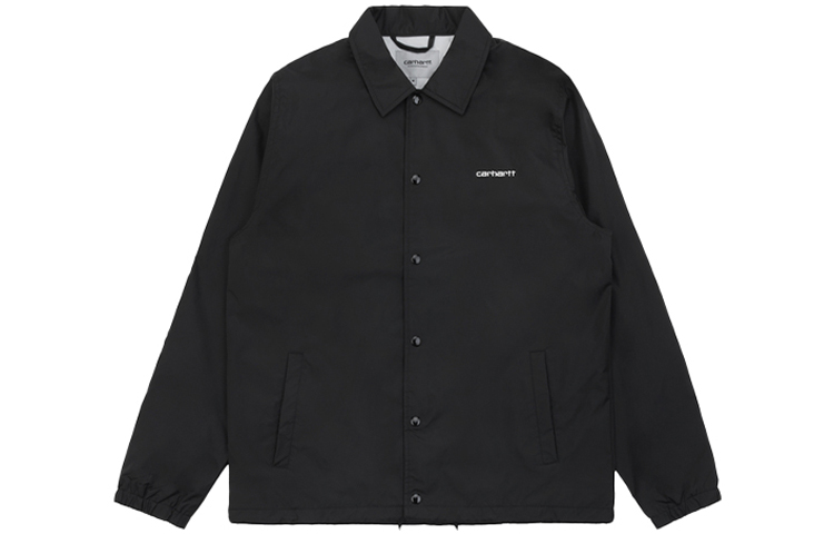 Carhartt WIP Logo Snap Button Jacket Black CHXJKI26317XC-BKX