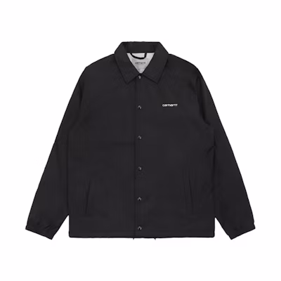 Carhartt WIP Logo Snap Button Jacket Black CHXJKI26317XC-BKX