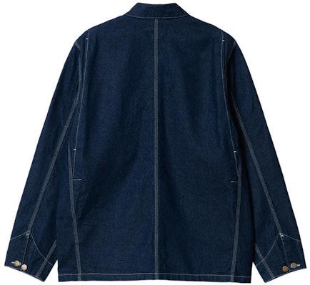 Carhartt WIP Logo Vintage Washed Multi-Pocket Denim Jacket Men I031896-01-2Y Lookbook Carhartt WIP Logo Vintage Washed Multi-Pocket Denim Jacket Men I031896-01-2Y