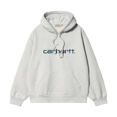 Carhartt WIP Loose Fit Hooded Sweatshirt Gray Long Sleeve Pullover I030547-2IM-XX