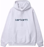 Carhartt WIP Loose Fit Hoodie with Embroidered Logo and Large Pocket CHXSWI030547N-216982 Carhartt WIP Loose Fit Hoodie with Embroidered Logo and Large Pocket CHXSWI030547N-216982