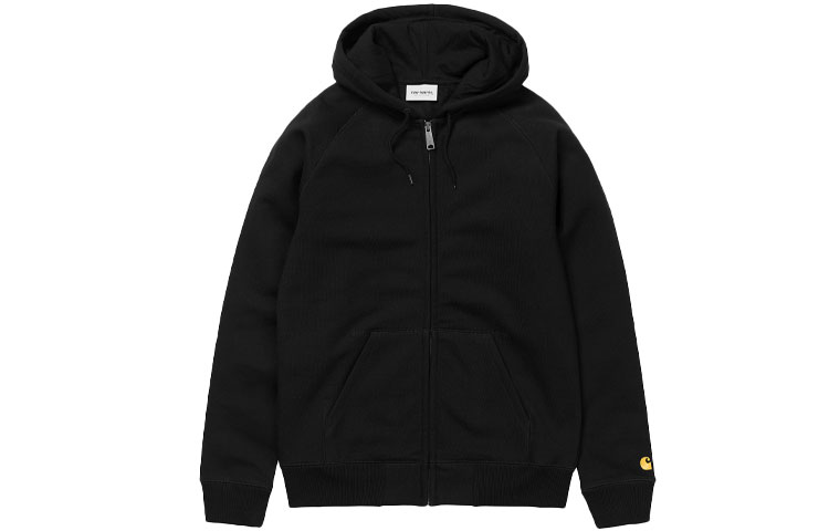 Carhartt WIP Loose Fit Jacket with Embroidered Logo Cuffs Unisex - Black I026385-00F-XX