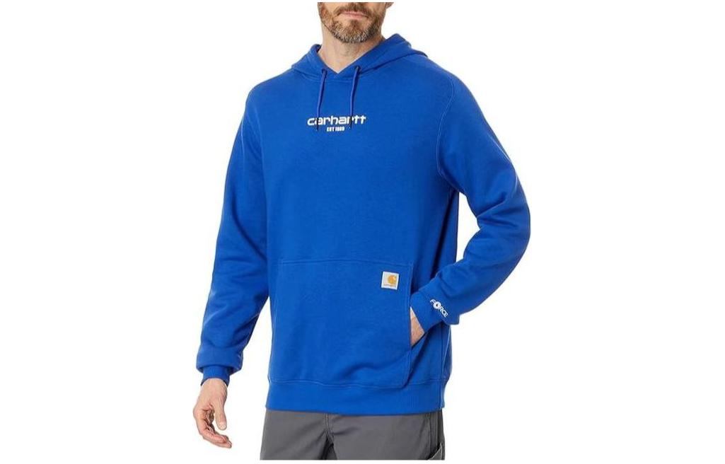 Carhartt WIP Loose Fit Logo Print Sweatshirt Blue - TS5569