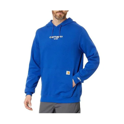 Carhartt WIP Loose Fit Logo Print Sweatshirt Blue - TS5569