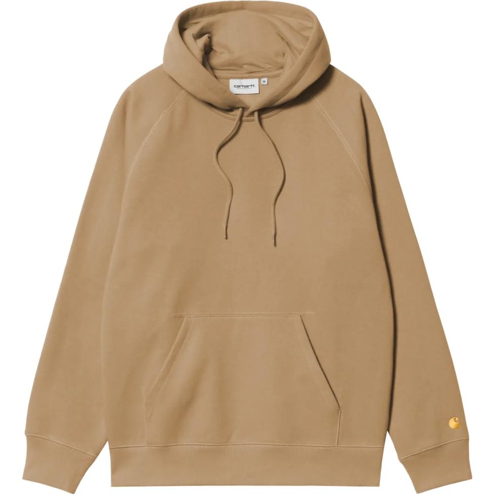 Carhartt WIP Loose Fit Pullover Hoodie Gold Yellow I033661-2GQ-XX