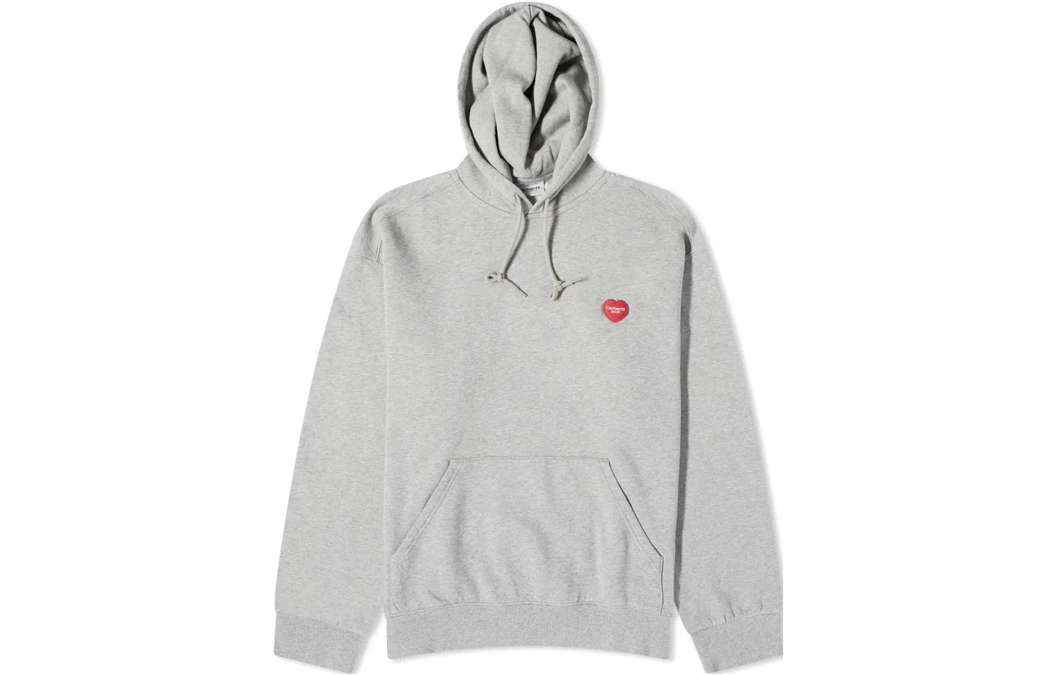 Order Carhartt WIP Hoodie Kelabu Solid Fit Longgar I032450-V6-XX