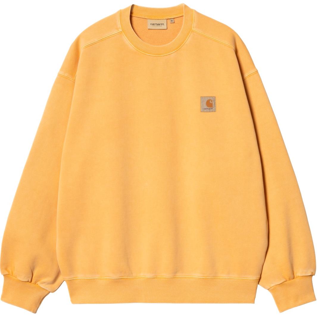 Carhartt WIP Loose Fit Yellow Crewneck Sweatshirt with Logo Patch I029522-2BW-GD 圖 2