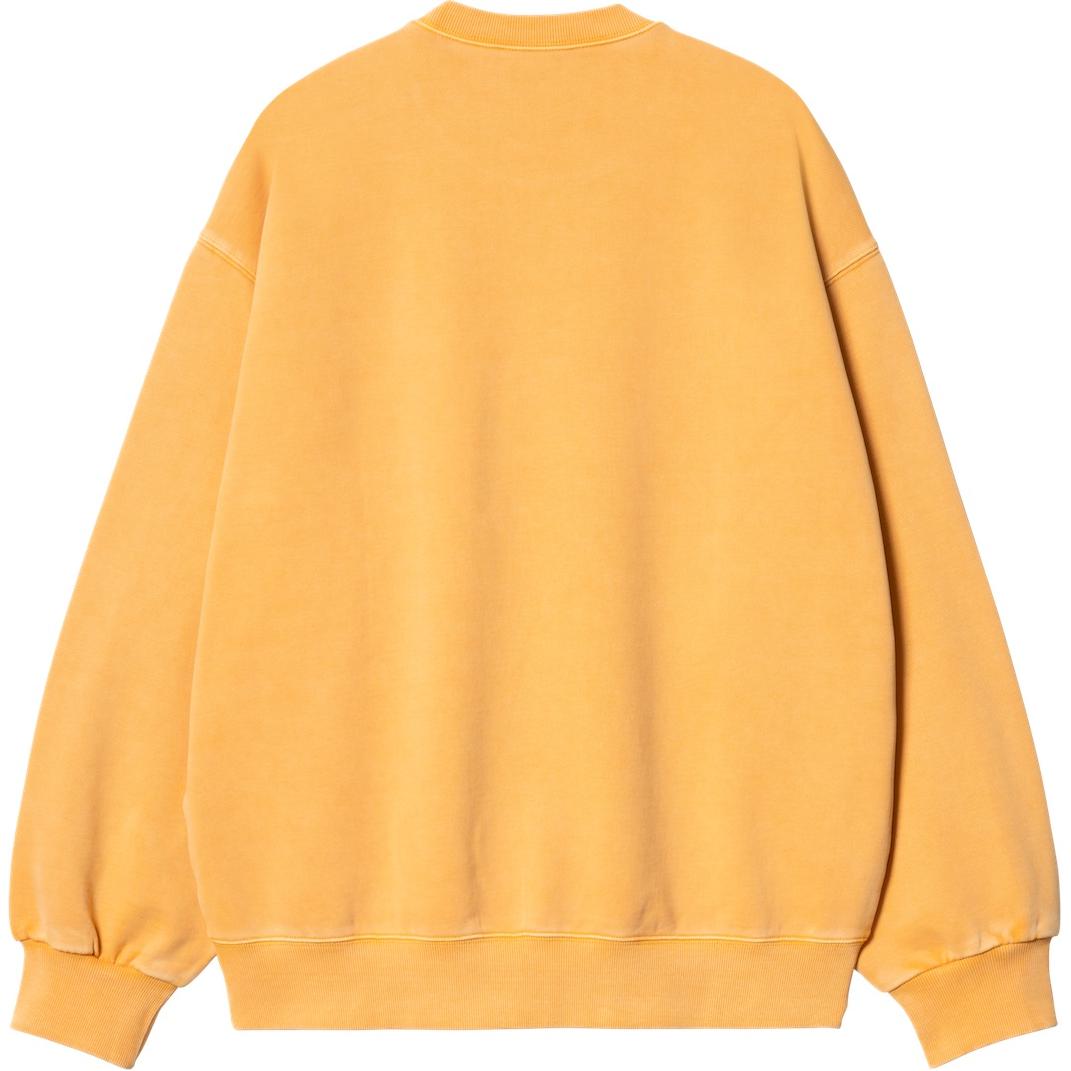 Carhartt WIP Loose Fit Yellow Crewneck Sweatshirt with Logo Patch I029522-2BW-GD 圖 3