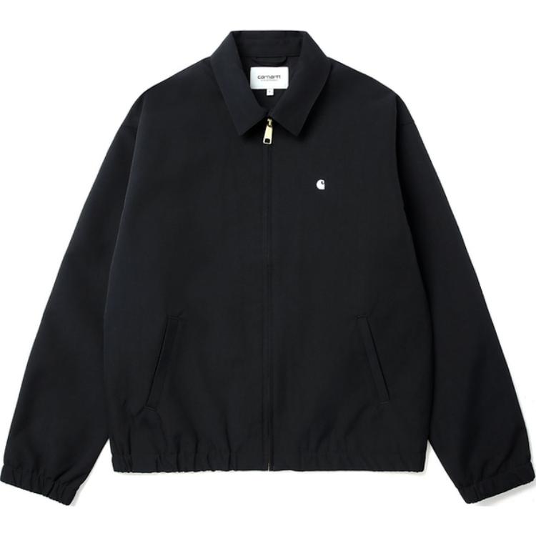 Order カーハートWIPルーズフィットジップジャケット刺繍ロゴブラックアウターウェア CHXJKA242007N-BKX