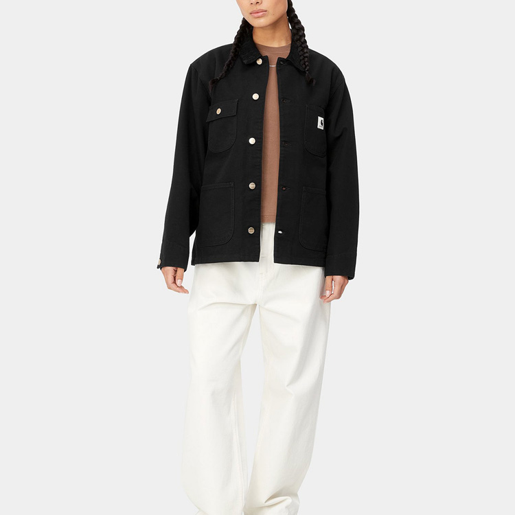 Shop Carhartt WIP Michigan Jaket Hitam Mantap Kasual & Pakaian Kerja. I031567-89-GD