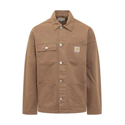 Carhartt WIP Michigan Jacket Brown Classic Button-Up Workwear Jacket I0248490312655