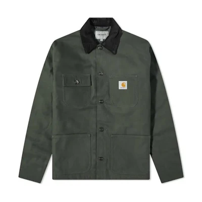 Carhartt WIP Michigan Jacket Classic Logo Patch Shirt Jacket Green I028425-0ZO01