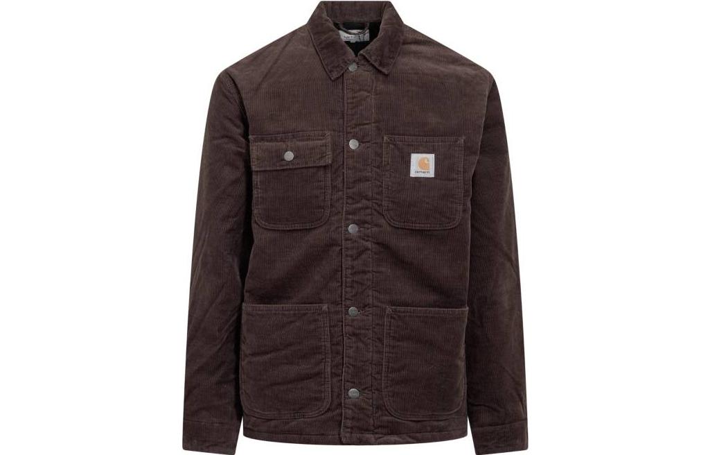 Carhartt WIP Michigan Jacket Classic Solid Logo Pocket Brown Jacket I0312090-W5-02