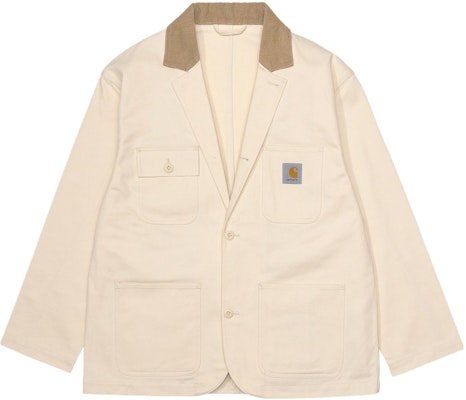 Carhartt WIP Michigan Jaket Warna Blok Santai Single-Breasted Off-White. A221062-05O-XX Buy Carhartt WIP Michigan Jaket Warna Blok Santai Single-Breasted Off-White. A221062-05O-XX