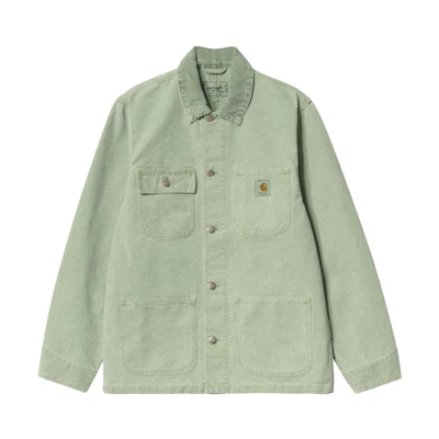 Carhartt WIP Michigan Jacket Solid Color Collar Green Jacket I026480-0UG-FH