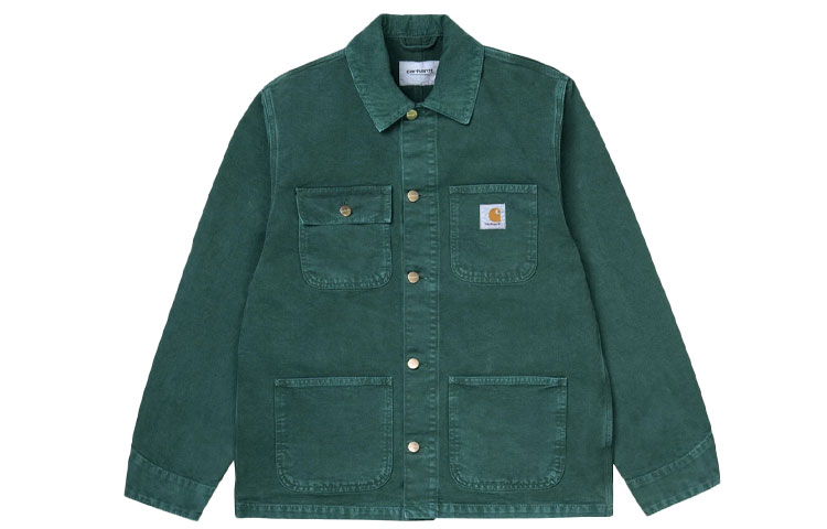 Carhartt WIP Michigan Jacket SS21 Green Workwear Corduroy Collar I026480-0AU-WF
