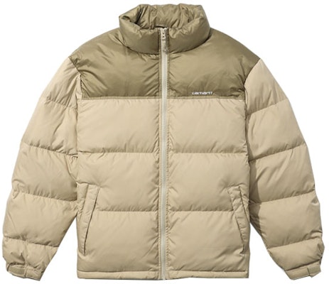 칼하트 WIP 미니멀 자수 패치워크 패딩 재킷 베이지 유니섹스. CHXDNA192002D-BGX Buy 칼하트 WIP 미니멀 자수 패치워크 패딩 재킷 베이지 유니섹스. CHXDNA192002D-BGX