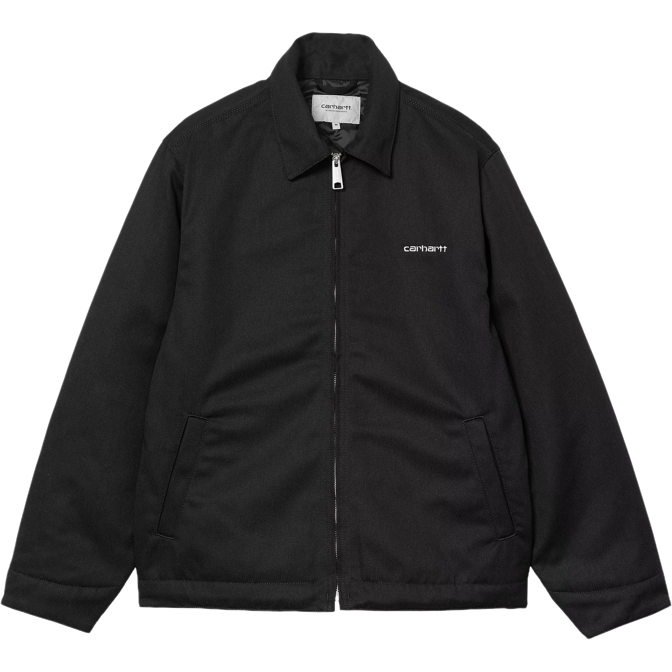 Carhartt WIP Module Script Black Zip-Up Jacket for Men I033763-0D2-01