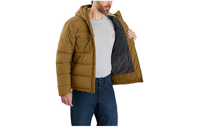 Shop Carhartt WIP Montana Insulated Jacket Loose Fit Winter Coat with Sherpa Lining 105474