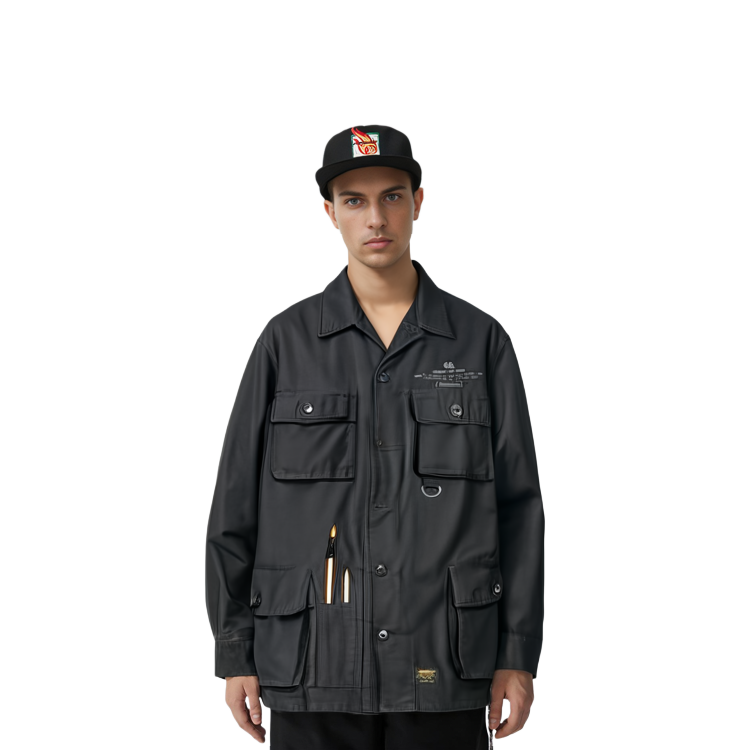 Lookbook Carhartt WIP Multi-Pocket Collared Shirt Jacket Black A191049-89-00