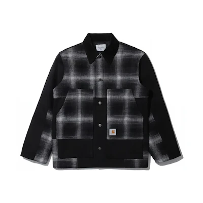 Carhartt WIP Multi-Pocket Plaid Patchwork Utility Jacket CHXJKI029456H-BKX